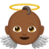 苹果系统里的小天使：中黑肤色emoji表情