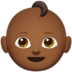 苹果系统里的宝宝：中黑肤色emoji表情