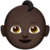 苹果系统里的婴儿：深色肤色emoji表情