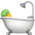 苹果系统里的洗澡的人emoji表情