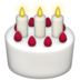 苹果系统里的生日蛋糕emoji表情