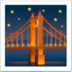 苹果系统里的夜晚的桥emoji表情