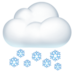 苹果系统里的带雪的云emoji表情