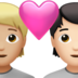 苹果系统里的情侣: 成人成人中等-浅肤色较浅肤色emoji表情