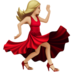 苹果系统里的女子舞蹈：中浅肤色emoji表情