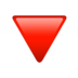 苹果系统里的红色三角形向下emoji表情