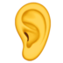 苹果系统里的耳朵emoji表情