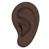 苹果系统里的耳朵：深色肤色emoji表情