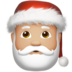 苹果系统里的圣诞老人：中浅肤色emoji表情