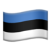 苹果系统里的旗帜：爱沙尼亚emoji表情