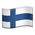 苹果系统里的国旗：芬兰emoji表情