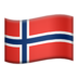 苹果系统里的国旗：挪威emoji表情