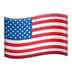 苹果系统里的旗帜：美国emoji表情