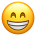 苹果系统里的笑容可掬的脸emoji表情