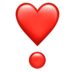 苹果系统里的爱心感叹号emoji表情