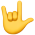 苹果系统里的爱你的手势(美国)emoji表情