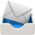苹果系统里的传入信封、放入信封emoji表情