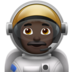 苹果系统里的宇航员：深色肤色emoji表情