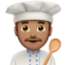 苹果系统里的男厨师：中等肤色emoji表情