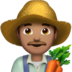 苹果系统里的男农民：中等肤色emoji表情