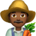苹果系统里的男农民：中黑肤色emoji表情