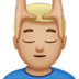 苹果系统里的男士按摩：中浅肤色emoji表情