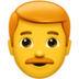 苹果系统里的男：红头发emoji表情
