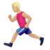 苹果系统里的男子跑步：中浅肤色emoji表情