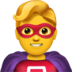 苹果系统里的男超人emoji表情