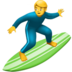 苹果系统里的男子冲浪emoji表情