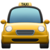 苹果系统里的迎面而来的出租车emoji表情