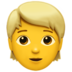 苹果系统里的人物：金发emoji表情