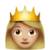 苹果系统里的公主：中浅肤色emoji表情