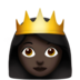 苹果系统里的公主：深色肤色emoji表情