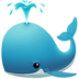 苹果系统里的喷水的鲸鱼emoji表情