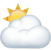 苹果系统里的云后太阳emoji表情