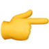 苹果系统里的指向右边的手emoji表情
