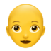 苹果系统里的女人：秃头emoji表情
