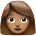 苹果系统里的女性：中等肤色emoji表情