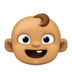 Facebook上的婴儿：中等肤色emoji表情