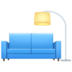 Facebook上的沙发和灯emoji表情