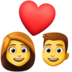 Facebook上的情侣：女人，男人emoji表情