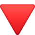 Facebook上的红色三角形向下emoji表情
