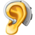 Facebook上的带助听器的耳朵emoji表情