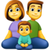 Facebook上的家庭：男人，女人，男孩emoji表情