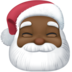 Facebook上的圣诞老人：深色肤色emoji表情