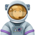 Facebook上的女宇航员：中浅肤色emoji表情