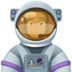 Facebook上的女宇航员：中黑肤色emoji表情