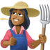 Facebook上的女农夫：中黑肤色emoji表情