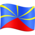 Facebook上的旗帜：Réunionemoji表情
